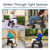 Collage of Vive Air Frame Foldable Electric Wheelchair in use across multiple settings - outdoors, indoors, and in tight spaces - highlighting compact design, maneuverability, and smooth navigation for versatile mobility support Collage of Vive Air Frame Foldable Electric Wheelchair in use across multiple settings - outdoors, indoors, and in tight spaces - highlighting compact design, maneuverability, and smooth navigation for versatile mobility support