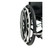 Close-up of dual push rims setup on Invacare 9000XT One Arm Drive Wheelchair