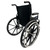 Side angle view of a wheelchair highlighting rear wheel with dual pushrims and concertina drive shaft for single arm users Side angle view of a wheelchair highlighting rear wheel with dual pushrims and concertina drive shaft for single arm users