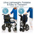 Vive Air Frame aluminum power wheelchair folded for transport with lightweight 44 lb design and compact storage size