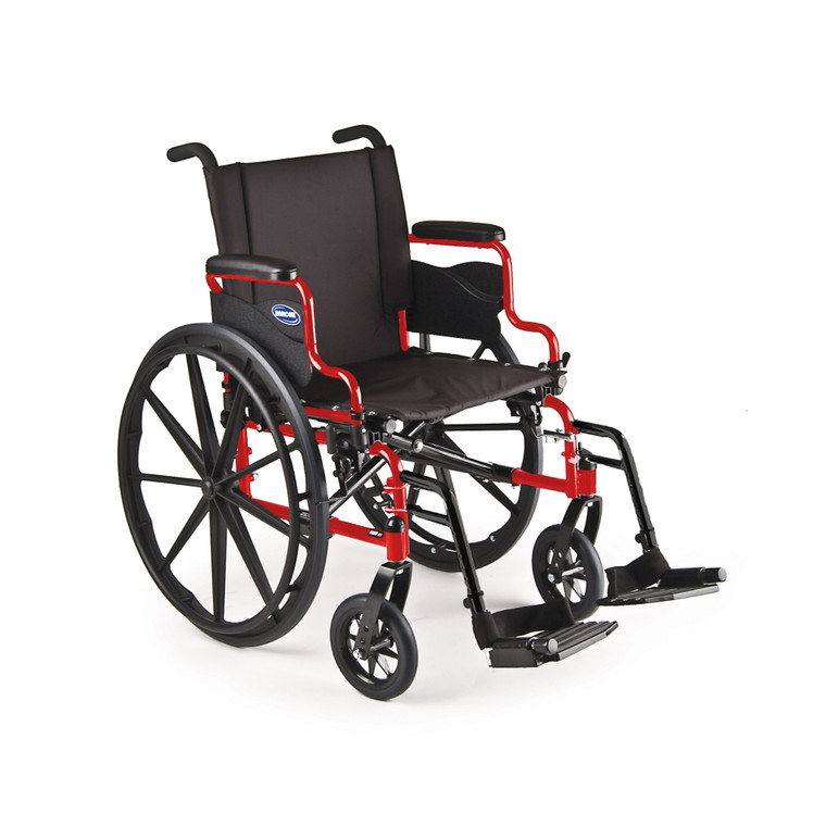 Invacare 9000 XT Ultra-Lightweight Manual Wheelchair (Custom) - Electric Red Frame Finish