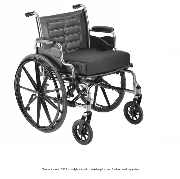 Invacare Tracer IV Heavy-Duty Wheelchair (350 lbs. weight capacity with removable desk-length arms)