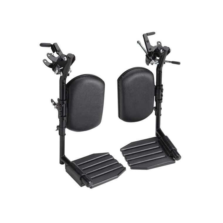 Invacare Swing-Away Elevating Legrests, Composite Footplates with Padded Calf Pad