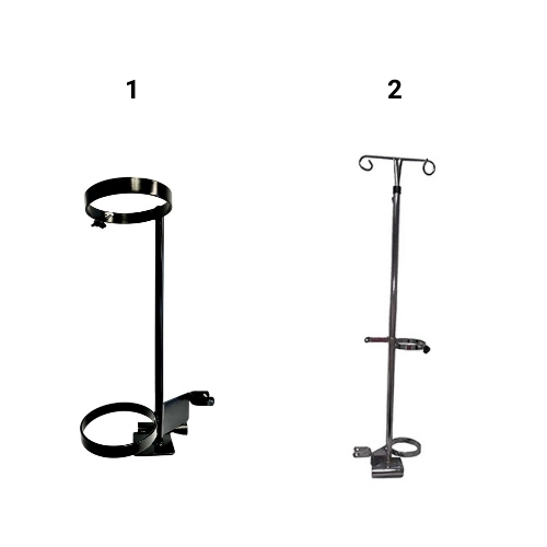 Wheelchair IV and Oxygen Holders