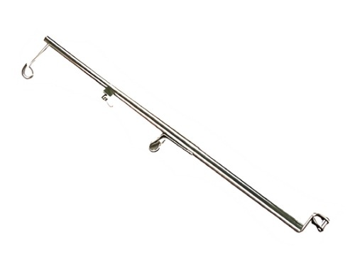 Telescopic IV holder rod for wheelchair