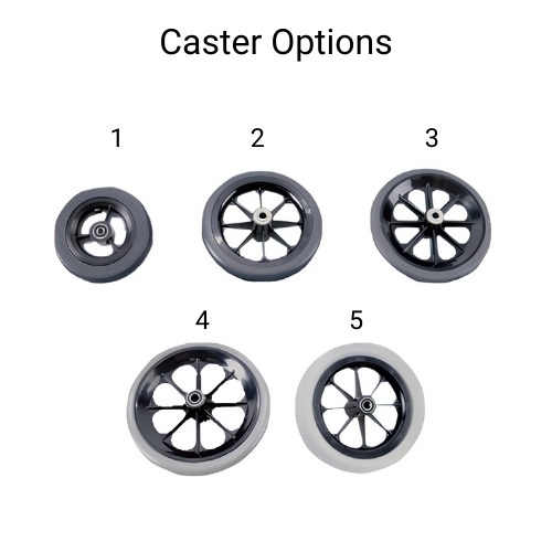 Caster options for Invacare 9000 SL wheelchair