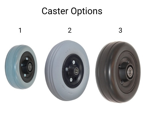Caster Options for 9000 Topaz Wheelchair