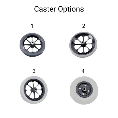Caster Options for Tracer SX5 Reclining Wheelchair