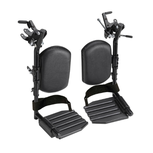 Heel loops for wheelchair footrests