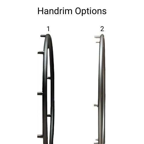 Handrim options on Invacare 9000 SL wheelchair