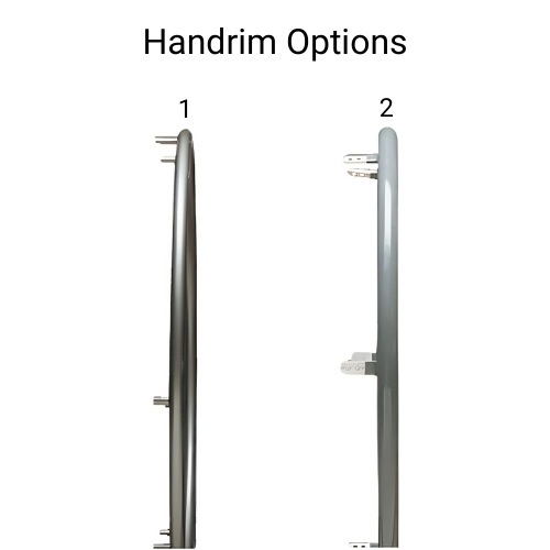 Handrim options on Invacare 9000 XT wheelchair