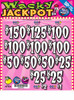 Wacky Jackpots 3W $0.50 6@$100 (1@$150) $1B 28% 3136 Wacky Jackpots 3W $0.50 6@$100 (1@$150) $1B 28% 3136