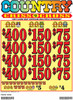 Country Criss Cross 3W $2 4@$400 (1@$500) $4B 17% 2400