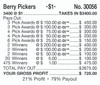 Blueberry Pickers PK 3W $1 2@$200 $1B 21% 3400 LS