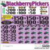 Blackberry Pickers PK 3W $1 2@$200 $1B 21% 3400 LS