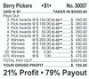 Blackberry Pickers PK 3W $1 2@$200 $1B 21% 3400 LS