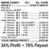 Bikini Candy Big Pic 3W $1 8@$400 $1B 24% 6960 LS