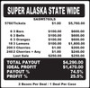 Super Alaska Statewide 5W $1 36@$100 $1B 26% 5760 LS