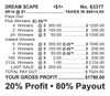 Dream Scape Big Pic Chip $1 9@$300 $1B 20% 8814 LS