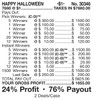 Happy Halloween Big Pic 3W $1 10@$300 $1B 24% 7680 LS