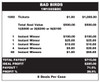 Bad Birds Seal 1W $1 1@$500 $1B 29% 1000
