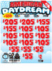 American Daydream 3W $1 10@$100 (2@$205) $2B 16% 2744 LS
