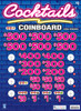 Cocktails Coinboard 3W $1 6@$500 $1B 24% 8280