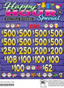 Happy Hour Special 3W $2 8@$500 $2B 24% 3960