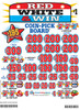 Red White and Win Coin-Pick Board 3W $1 6@$200 $1B 28% 4800 LS
