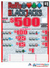 Roll'n Blackjacks Seal 5W $1 3@$500 $1B 30% 3000