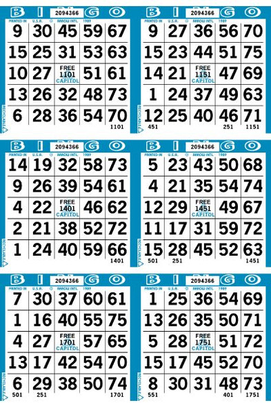 Capitol 6 ON V 1 UP L 1-9000 B BLUE