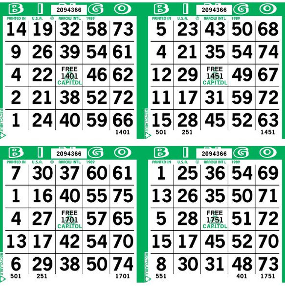 Capitol 4 ON SQ 1 UP L 18001-27000 B GREEN