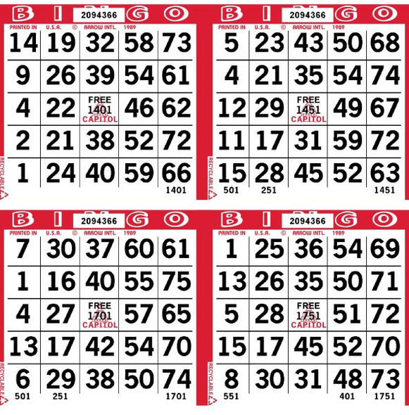 Capitol 4 ON SQ 1 UP L 18001-27000 B RED