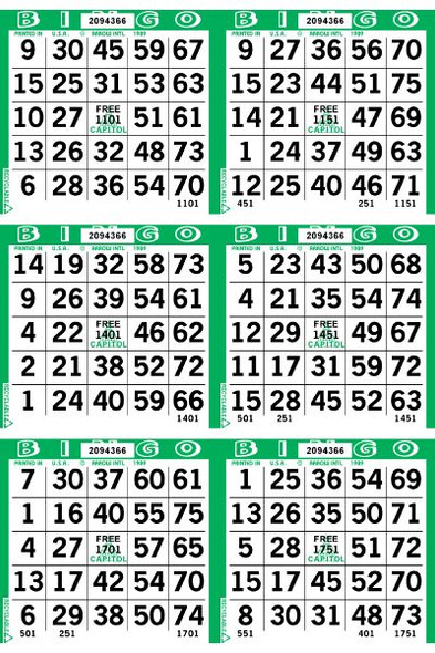 Capitol 6 ON V 1 UP L 45001-54000 B GREEN