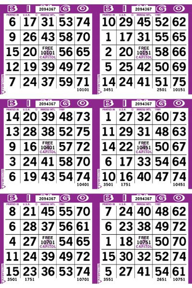 Capitol 6 ON V 1 UP L 45001-54000 B PURPLE