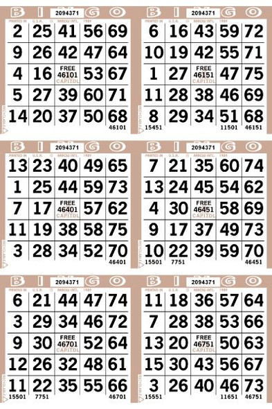 Capitol 6 ON V 1 UP L 45001-54000 B TAN