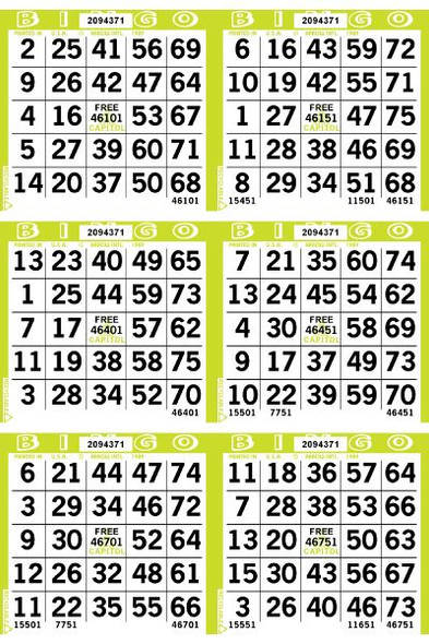 Capitol 6 ON V 1 UP L 45001-54000 B LIME