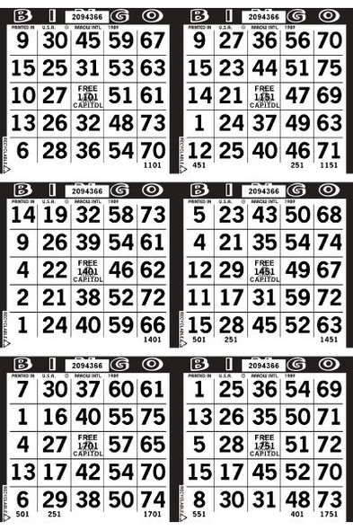 Capitol 6 ON V 1 UP L 45001-54000 B BLACK