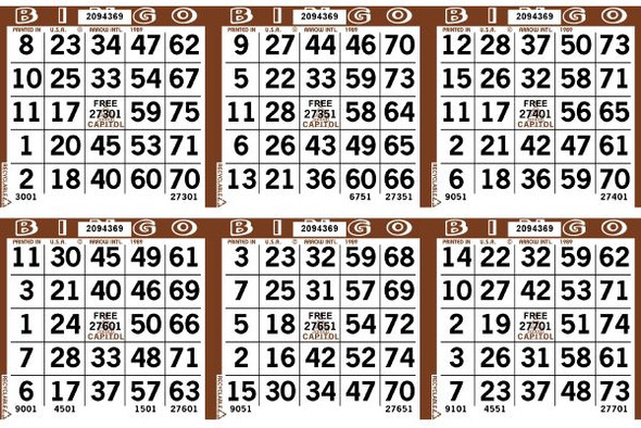 Capitol 6 ON H 1 UP L 45001-54000 B BROWN