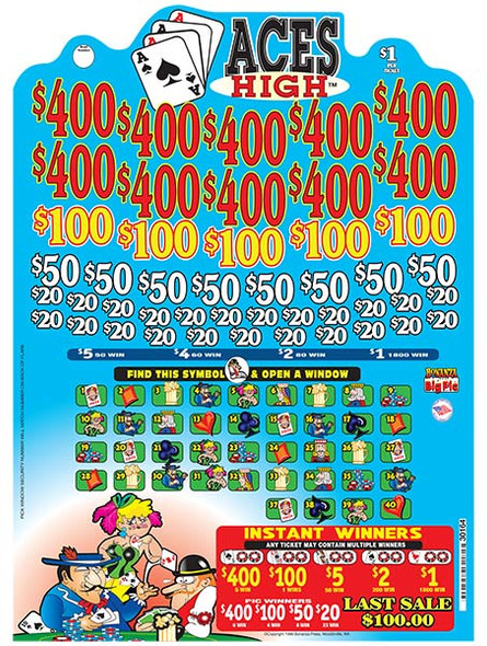Aces High Big Pic 3W $1 10@$400 $1B 20% 9920 LS