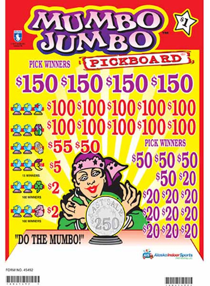 Mumbo Jumbo PK 3W $1 14@$100 (4@$150) $2B 18% 3440 LS