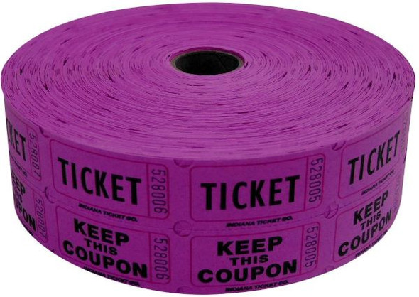 DOUBLE ROLL TICKETS 2000 COUNT PURPLE