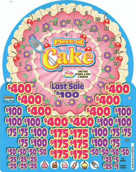 Piece of Cake Big Pic Chip $1 8@$400 $1B 24% 9944 LS
