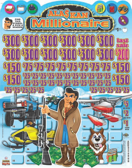 Alaskan Millionaire Big Pic Chip $1 10@$300 $1B 24% 9944 LS