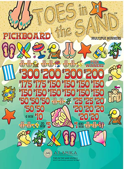 Toes In the Sand PK 3W $1 18@$150 (2@$300) $1B 20% 5320 LS