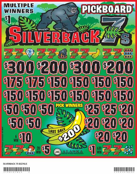 Silverback 7's PK 3W $1 18@$150 (2@$300) $1B 20% 5320 LS