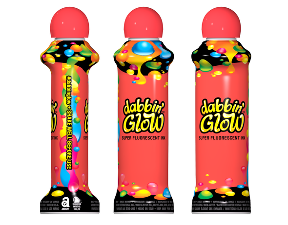 Dabbin Glow Florescent 3.0 Oz Red Dz