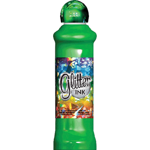 Glitter Ink 3.0 Oz Green Dz