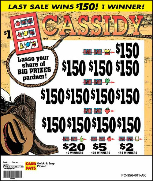 Cassidy 3W $1 12@$150 $2B 23% 3948 LS