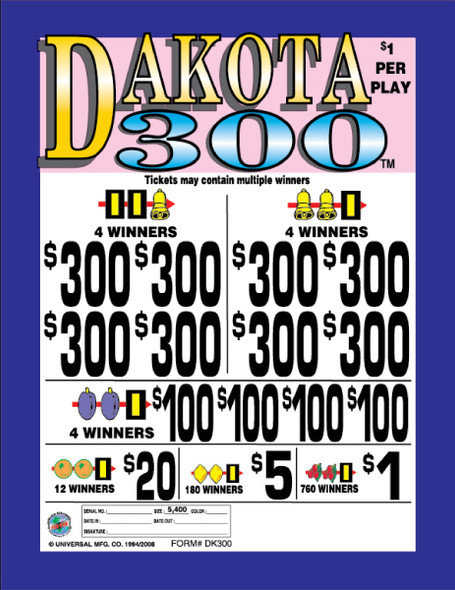 Dakota 300 3W $1 8@$300 $1B 13% 5400